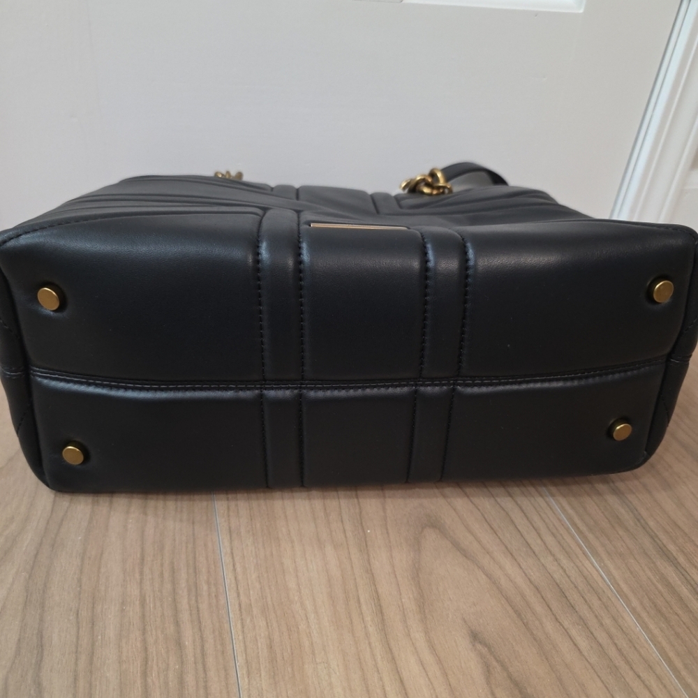 Kurt Geiger Kensington Union Jack Black Leather Tote Bag - Picture 5 of 9